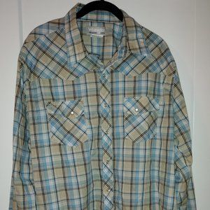 Extra Large Long sleeve Wrangler Dress Shirt